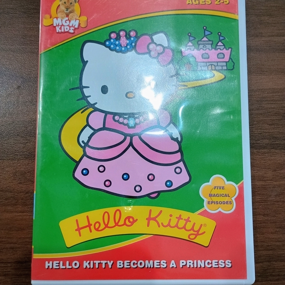 Hello Kitty Becomes a Princess DVD - Pink and Green